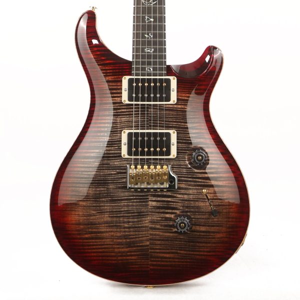 PRS Custom 24 Wood Library West Coast Flame Maple and Rosewood Neck Charcoal Cherry Burst 2020 Online Hot Sale