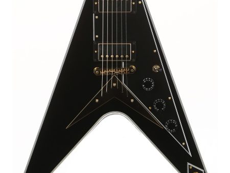 Gibson Custom Shop Flying V Custom Ebony Gloss For Discount