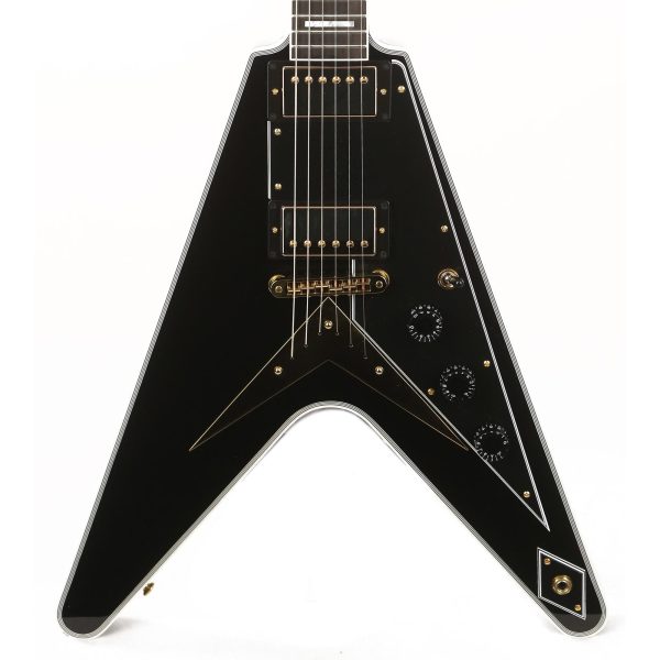 Gibson Custom Shop Flying V Custom Ebony Gloss For Discount