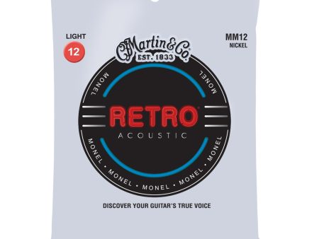 Martin Retro Acoustic Guitar Strings Light 12-54 Discount