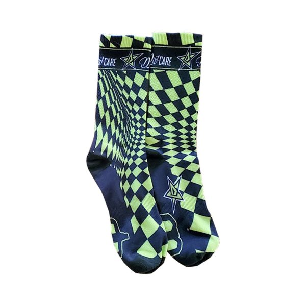 Socks Dirt-Care - Checked Green Online Hot Sale