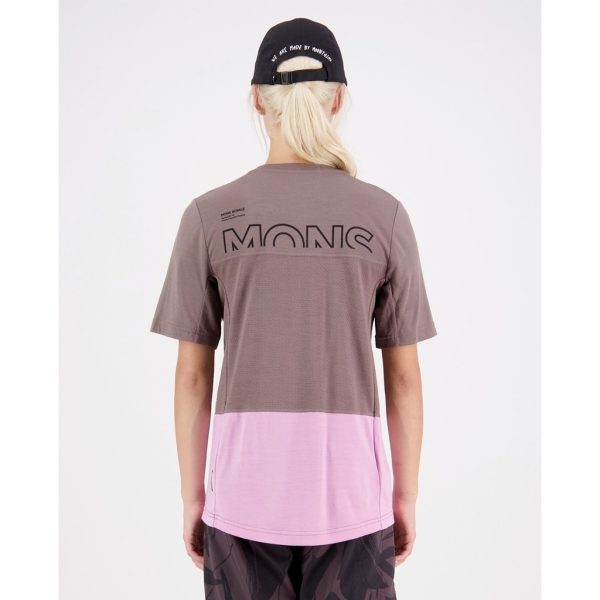 Jersey Mons Royale Womens Tarn Merino Shift SS - Pop Pink For Sale