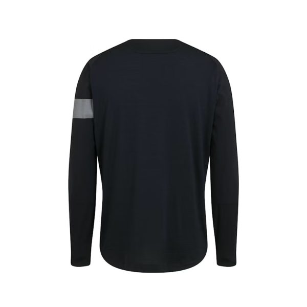 Jersey Rapha Trail  Windblock LS - Black Light Grey For Discount