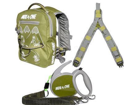 MDX ONE The One Ski Snow Backpack With Retractable Rope - Olive Online