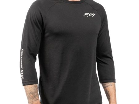 Tech Tee Fasthouse Rush Raglan - Black For Sale