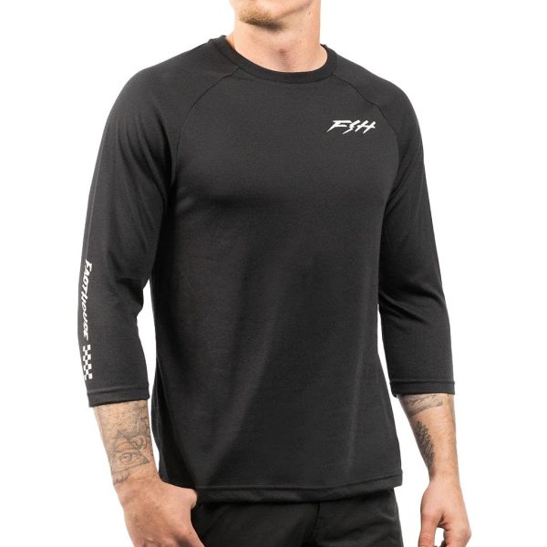 Tech Tee Fasthouse Rush Raglan - Black For Sale