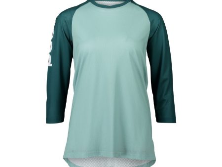 Jersey POC Womens MTB Pure 3 4 - Light Blue Dioptase Blue Supply