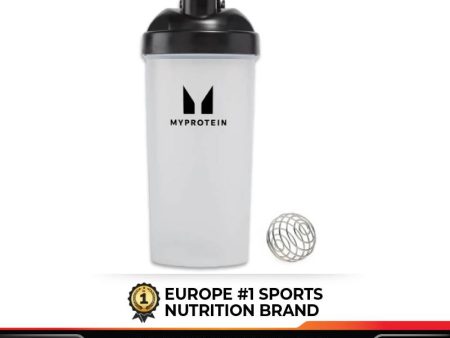 Myprotein Plastic Shaker - Clear Black Supply