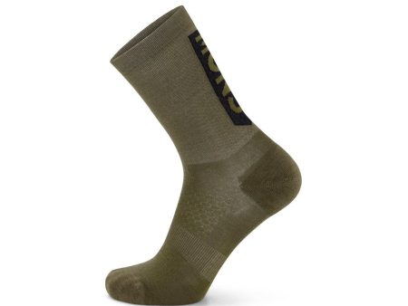 Socks Mons Royale Atlas Crew Vert Ridge - Dark Olive Cheap