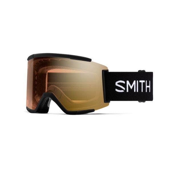 Goggles Smith Squad XL Black - ChromaPop Pro Photochromic Gold Mirror Online now