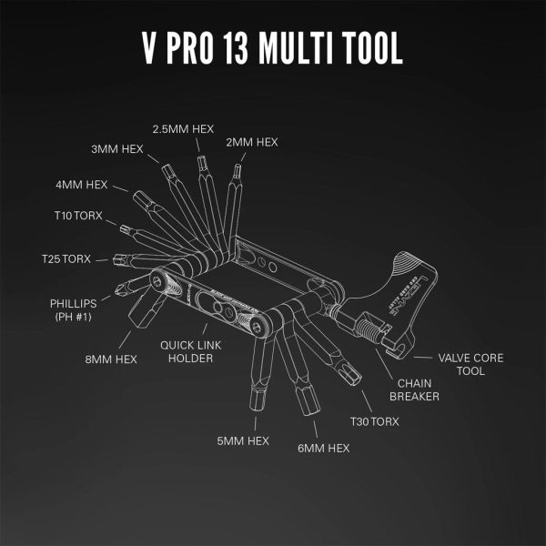 Multi-Tools Lezyne V Pro 13 - Black Cheap