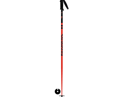 Ski Poles Rossignol Stove - Black Red For Discount