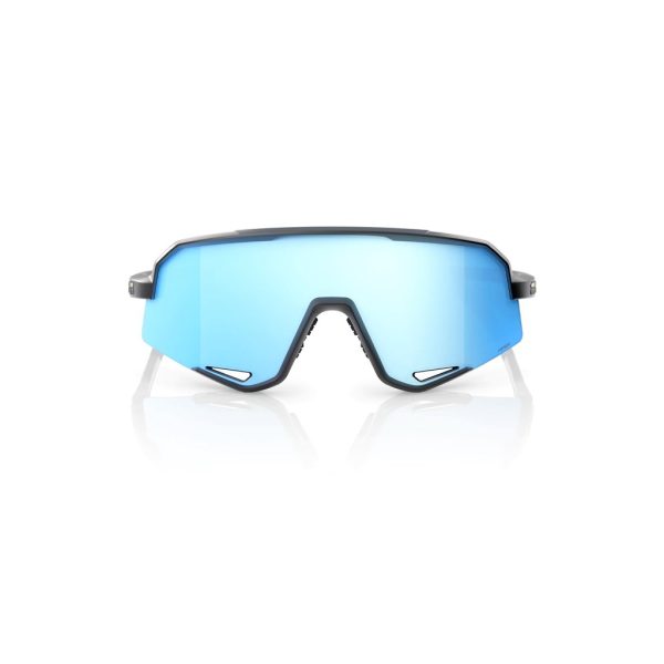 Sunglasses 100% Slendale Matte Black - HiPER Blue Multilayer Mirror Online