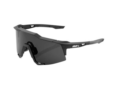 Sunglasses 100% Speedcraft XS Soft Tact Black - Smoke Lens For Cheap