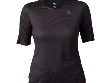 Jersey Fox Womens Flexair Ascent SS - Black Discount