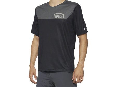 Jersey 100% Mens Airmatic SS - Black Charcoal Online Hot Sale