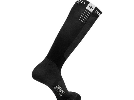 Ski Socks Dissent IQ Comfort Ultra Cushion - Midnight Black Hot on Sale