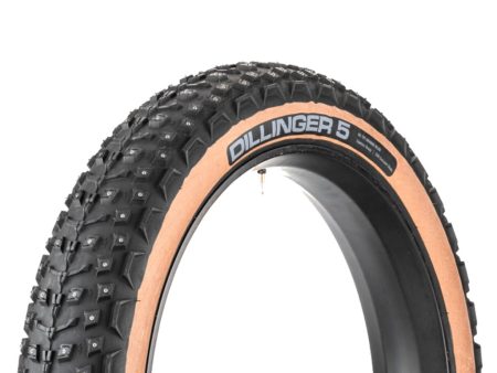 Tire 45NRTH Dillinger 5 27.5 X 4.5 Tubeless Folding Tan 60TPI 252 Concave Carbide Aluminum Studs For Cheap