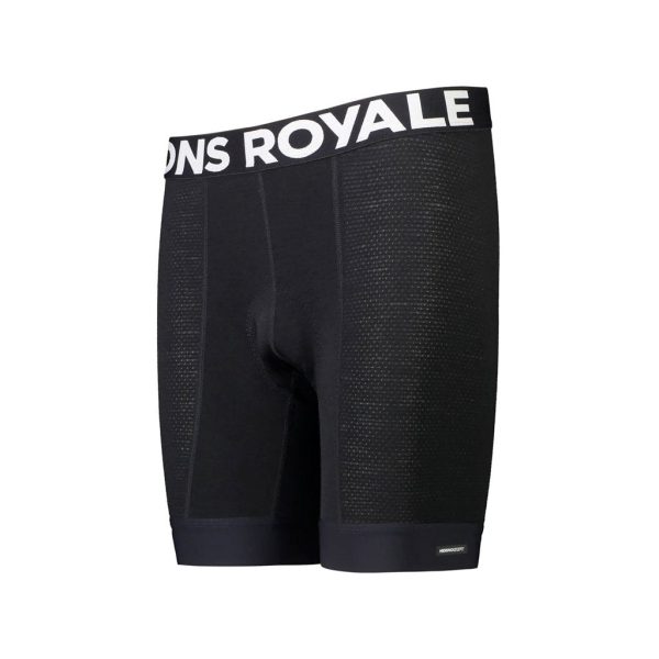 Short Liner Mons Royale Womens Epic Merino Bike - Black Online Hot Sale