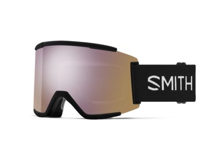 Goggles Smith Squad XL Black - ChromaPop Everyday Rose Gold Mirror Fashion