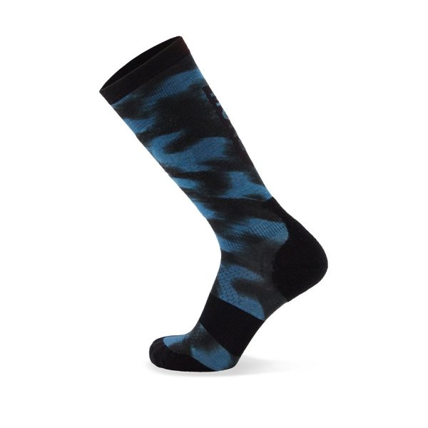 Socks Mons Royale Atlas Merino Snow - Digital Ridge Blue Motion Online now