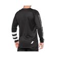 Jersey 100% Mens R-Core LS - Black White Cheap