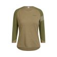 Jersey Rapha Womens Trail 3 4 - Olive Dark Khaki Supply