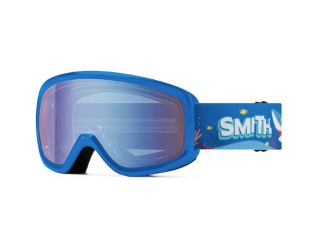 Youth Goggles Smith Snowday Cobalt Shark Balt - Blue Sensor Mirror Online Sale