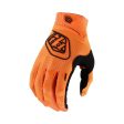 Youth Bike Gloves Troy Lee Designs Air - Solid Orange Hot on Sale