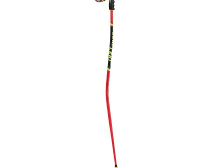 Ski Poles Leki WCR TBS GS 3D - Bright Red Neon Yellow Cheap