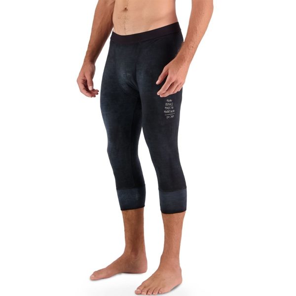 Baselayer Mons Royale Men s Cascade Merino Flex 3 4 - Black Acid Wash Sale