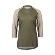 Jersey POC Womens MTB Pure 3 4 - Epidote Green Light Sandstone Beige Supply