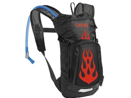 Hydration Bag Camelbak Mini M.U.L.E. 50 Oz - Black Flames For Cheap