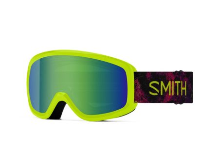 Youth Goggles Smith Snowday Lime Space Dust - Green Sol-X Mirror For Cheap