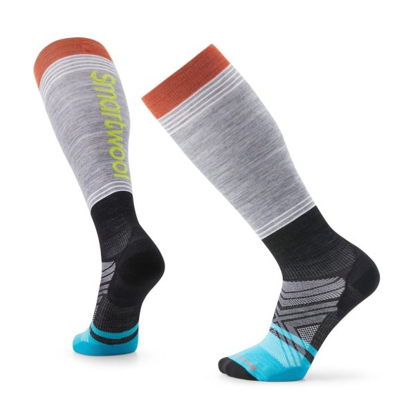 Socks Smartwool Ski Zero Cushion Logo OTC - Light Grey on Sale