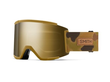 Goggles Smith Squad XL Coyote Pow Hunter - ChromaPop Sun Black Gold Mirror Fashion