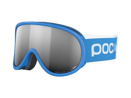 Goggles POC Pocito Retina Fluorescent Blue - Partly Sunny Silver Hot on Sale