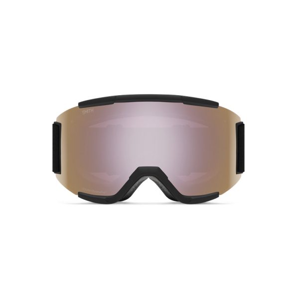 Goggles Smith Squad Black - ChromaPop Everyday Rose Gold Mirror Supply