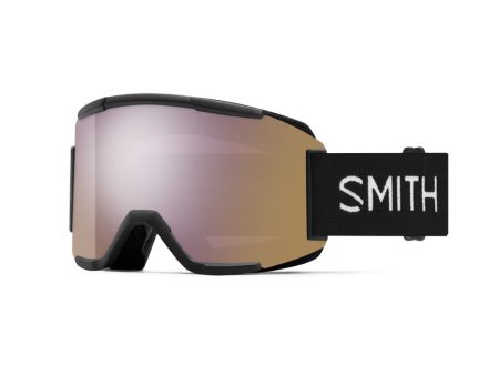 Goggles Smith Squad Black - ChromaPop Everyday Rose Gold Mirror Supply