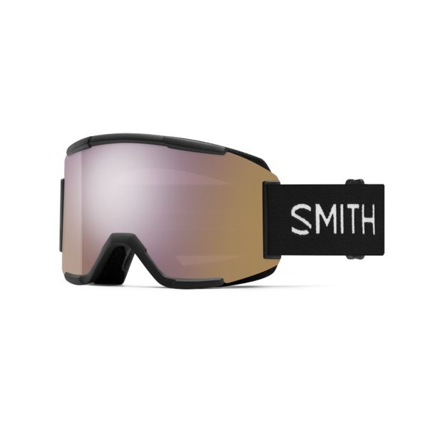 Goggles Smith Squad Black - ChromaPop Everyday Rose Gold Mirror Supply