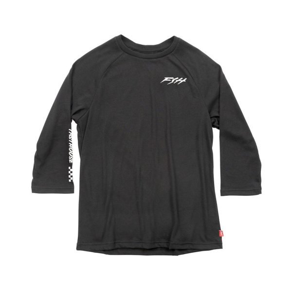 Tech Tee Fasthouse Rush Raglan - Black For Sale