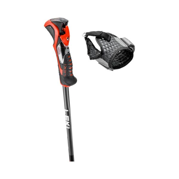 Ski Poles Leki Airfoil 3D - Black Red Sale