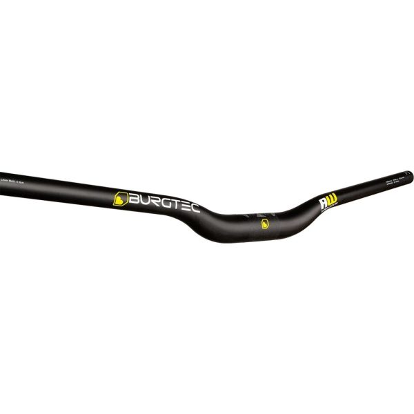 Handlebar Burgtec Ride Wide Carbon Enduro 30mm Rise 35mm 800mm - Black For Cheap