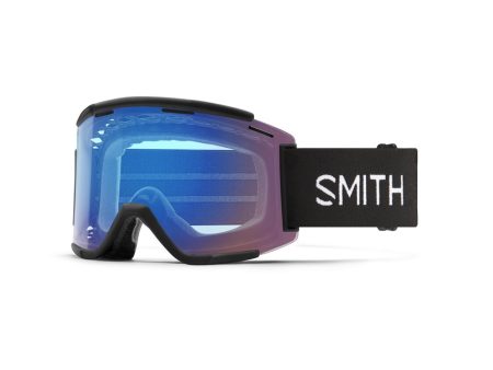 MTB Goggles Smith Squad XL Black - ChromaPop Contrast Rose Flash & Clear on Sale