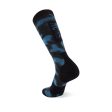 Socks Mons Royale Atlas Merino Snow - Digital Ridge Blue Motion Online now