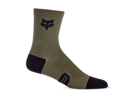 Socks Fox Ranger 6   - Olive Green For Discount