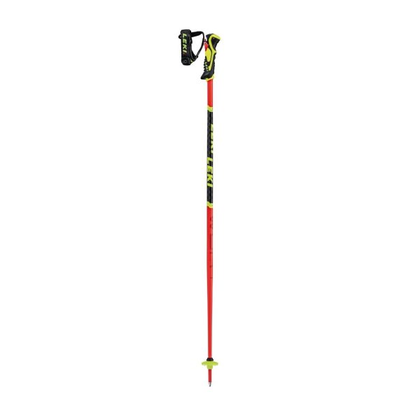 Ski Poles Leki WCR Lite SL 3D - Bright Red Neon Yellow Online now