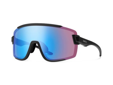 Sunglasses Smith Wildcat Matte Black - ChromaPop Low Light Rose Blue Mirror   Clear Online