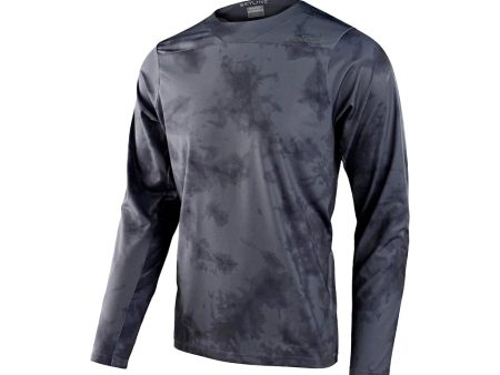 Jersey Troy Lee Designs Skyline Chill LS - Tie Dye Charcoal Online Hot Sale