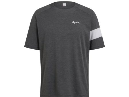 Jersey Rapha Trail Technical SS - Dark Grey Light Grey Fashion